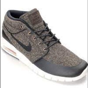 Men’s Nike Stefan Janoski Air Max Mid Baroque and White Shoes size 10.5